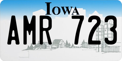 IA license plate AMR723
