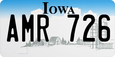 IA license plate AMR726