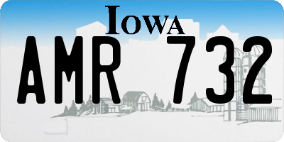 IA license plate AMR732