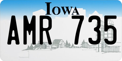 IA license plate AMR735