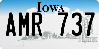IA license plate AMR737
