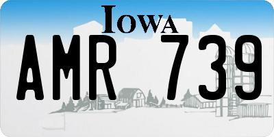 IA license plate AMR739
