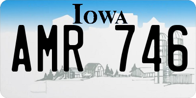 IA license plate AMR746