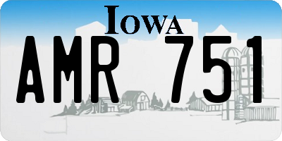 IA license plate AMR751