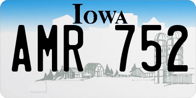 IA license plate AMR752