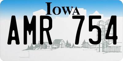 IA license plate AMR754