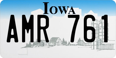 IA license plate AMR761