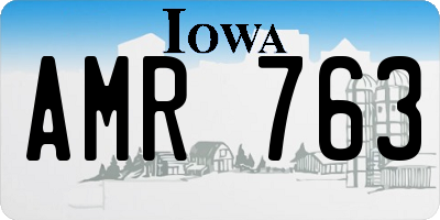 IA license plate AMR763