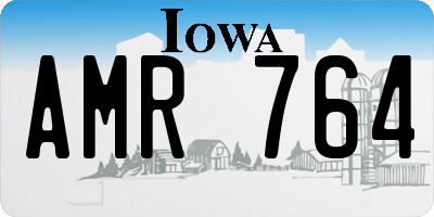 IA license plate AMR764