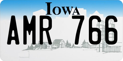 IA license plate AMR766