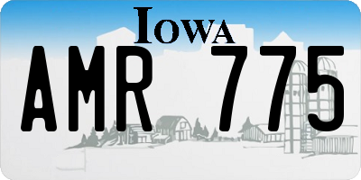 IA license plate AMR775