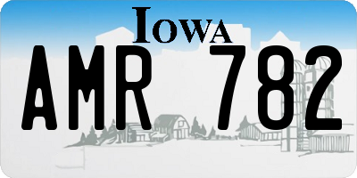 IA license plate AMR782