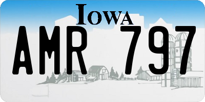 IA license plate AMR797