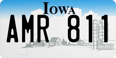 IA license plate AMR811