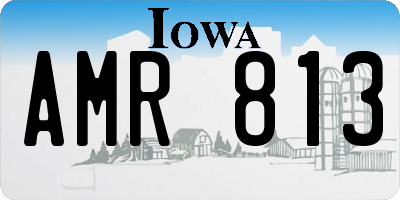 IA license plate AMR813