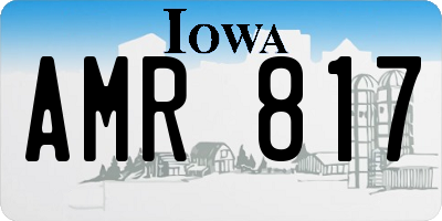 IA license plate AMR817