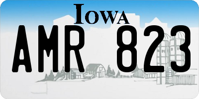IA license plate AMR823