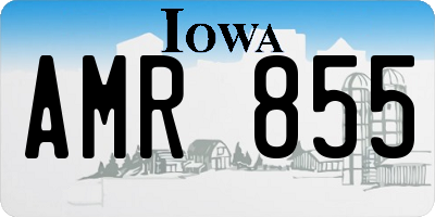 IA license plate AMR855