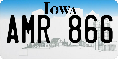 IA license plate AMR866
