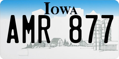 IA license plate AMR877