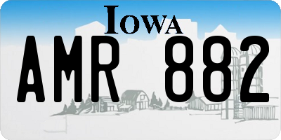 IA license plate AMR882