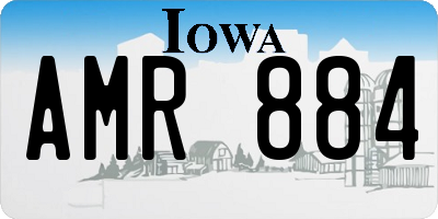 IA license plate AMR884