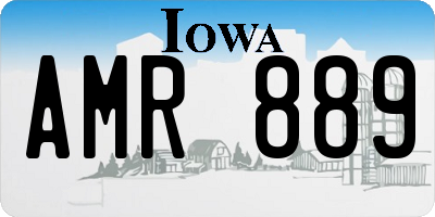 IA license plate AMR889