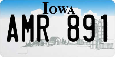 IA license plate AMR891