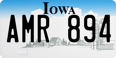 IA license plate AMR894