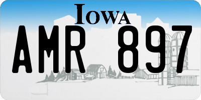 IA license plate AMR897