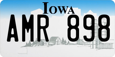 IA license plate AMR898