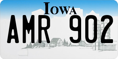 IA license plate AMR902