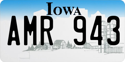 IA license plate AMR943