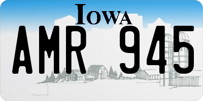 IA license plate AMR945