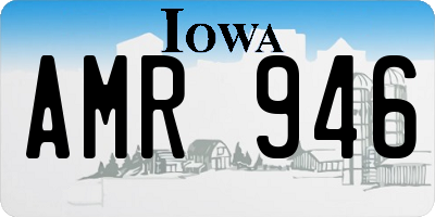 IA license plate AMR946