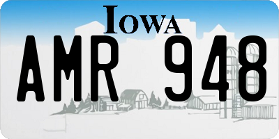 IA license plate AMR948