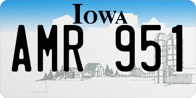 IA license plate AMR951