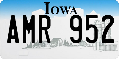 IA license plate AMR952