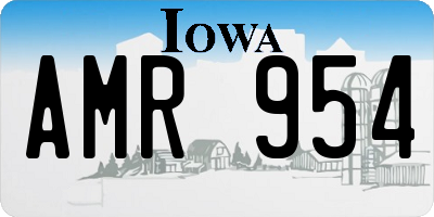 IA license plate AMR954