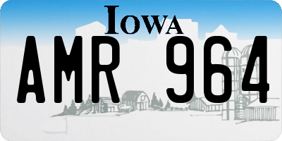 IA license plate AMR964