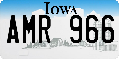IA license plate AMR966