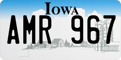 IA license plate AMR967