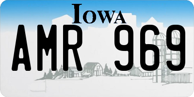 IA license plate AMR969