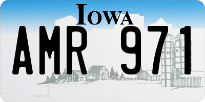 IA license plate AMR971