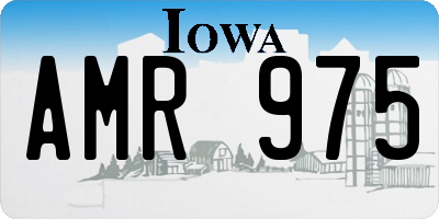 IA license plate AMR975