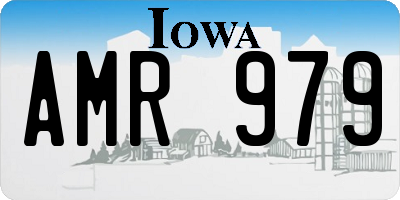 IA license plate AMR979