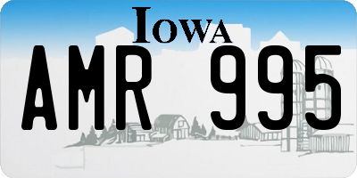 IA license plate AMR995