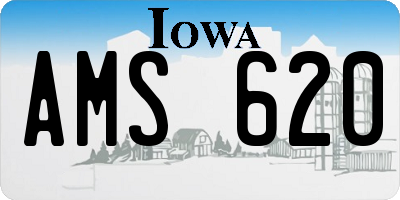 IA license plate AMS620