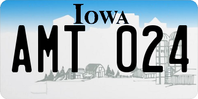 IA license plate AMT024