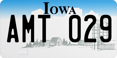 IA license plate AMT029